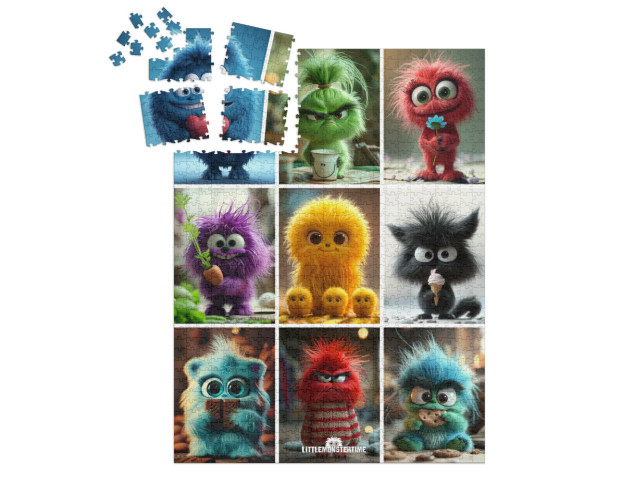 Puzzle „LITTLEMONSTERTIME: Collage“ | SMART SORTED® 1000 Teile