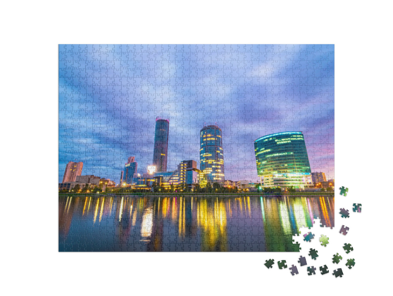 Puzzle 1000 Teile „Stadtbild von Jekaterinburg, Russland“