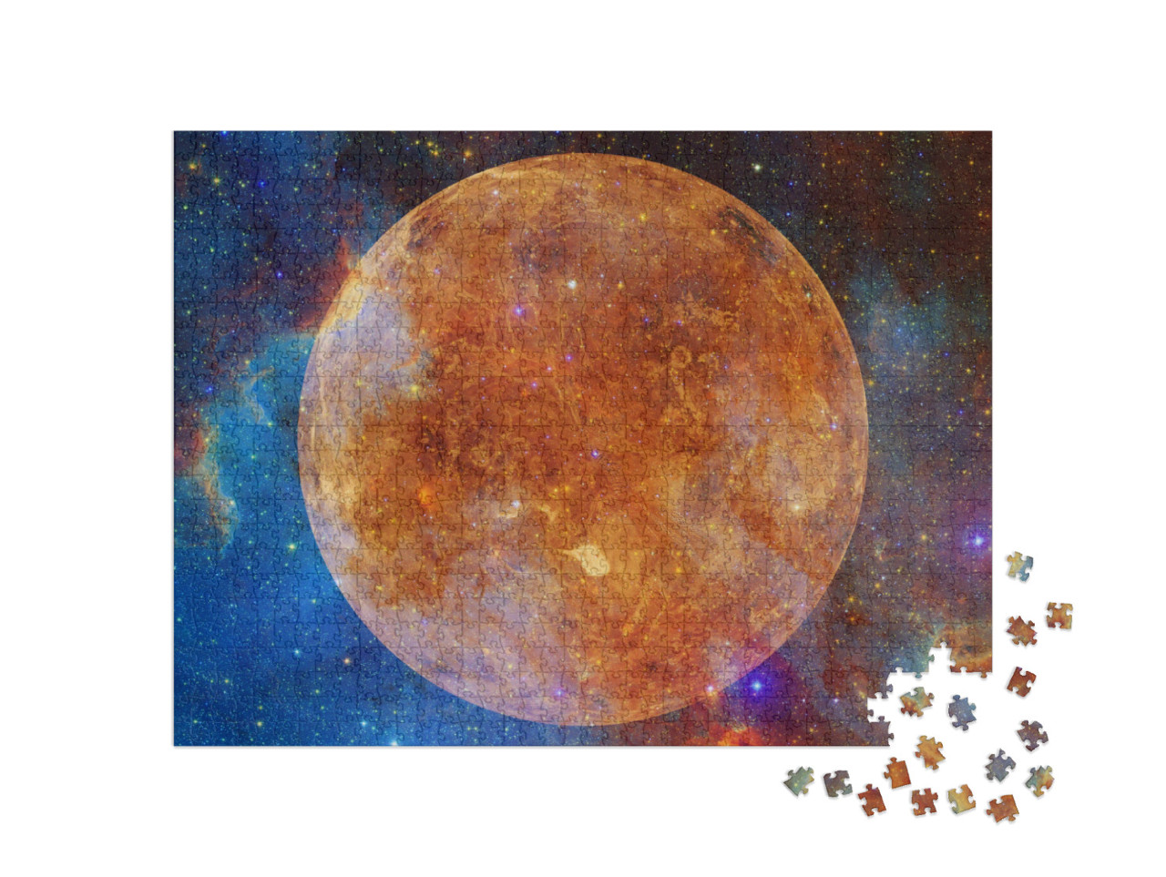 Puzzle 1000 Teile „Bild des Planeten Venus von der NASA zur Verfügung gestellt“
