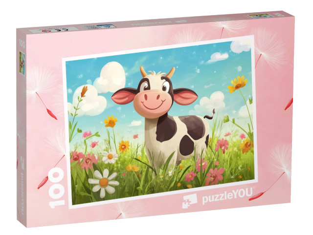 Puzzle 100 Teile „Fleckchen und die Magie der Pusteblumen“