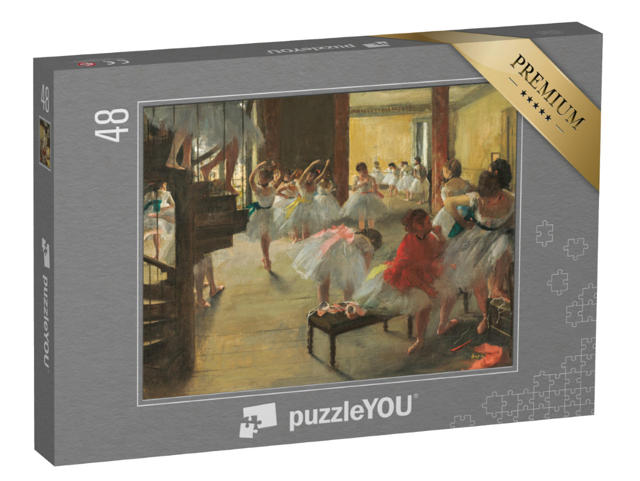 Puzzle 48 Teile „Edgar Degas - Der Tanzkurs“