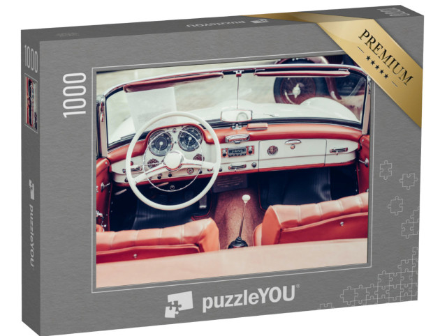 Puzzle 1000 Teile „Interieur eines Oldtimer-Cabrios“