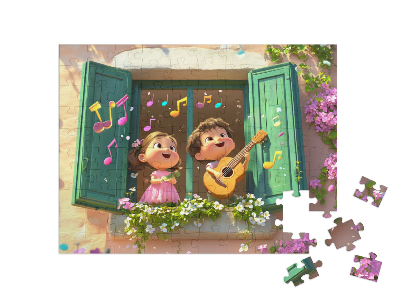 Puzzle 100 Teile „Sing mit uns!“