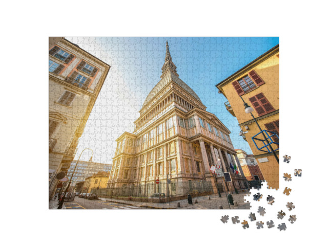 Puzzle 1000 Teile „Das Museumsgebäude Mole Antonelliana, das Symbol von Turin in der Region Piemont“