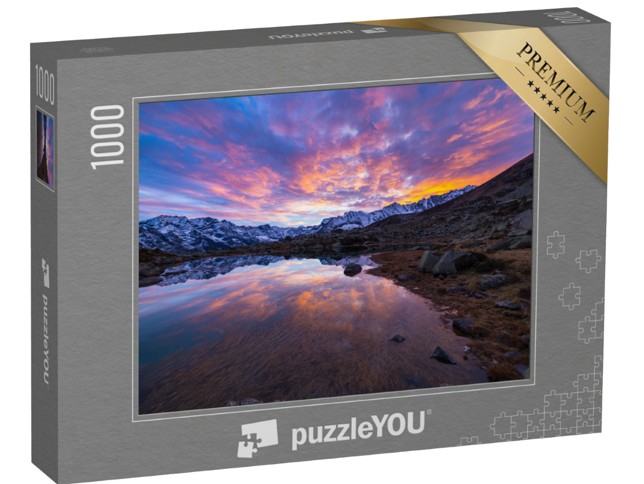 Puzzle 1000 Teile „Hochalpiner See in den italienischen Alpen“