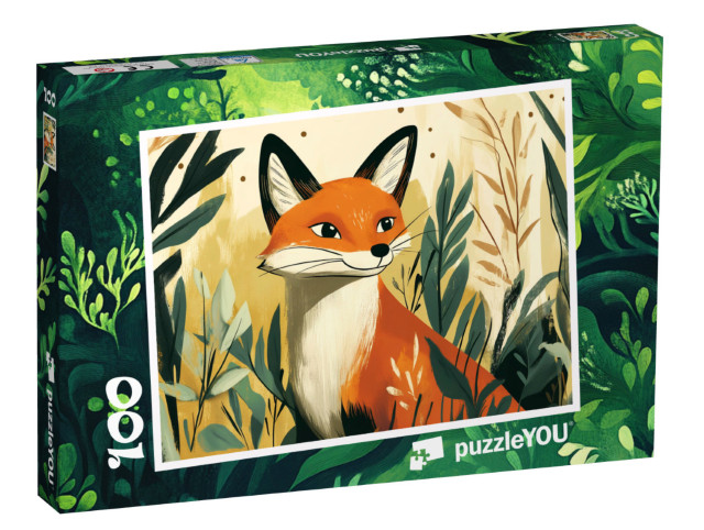 Puzzle 100 Teile „Der schlaueste Fuchs im Wald“