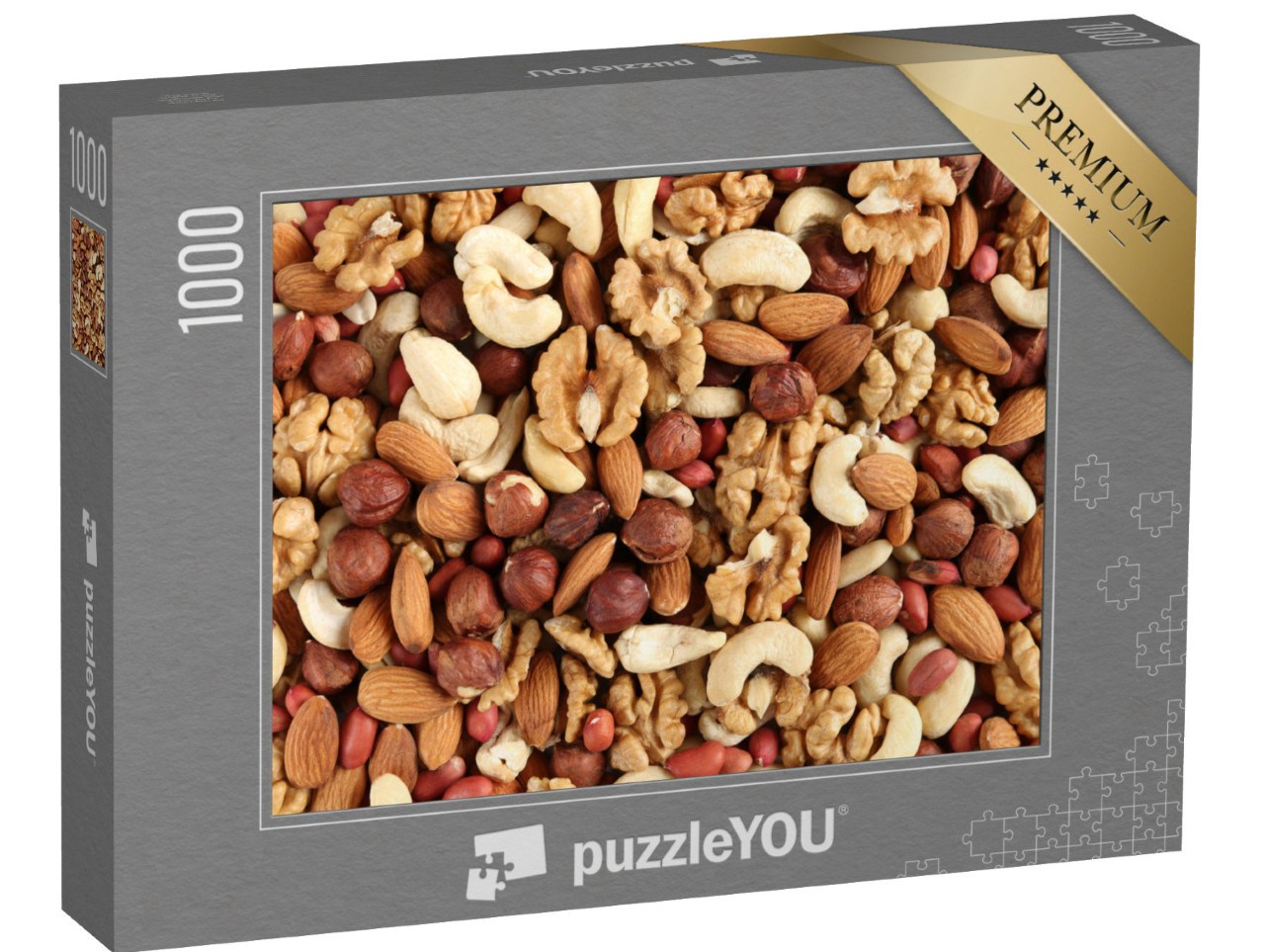 Puzzle 1000 Teile „Verschiedene Nüsse, bunt gemischt“