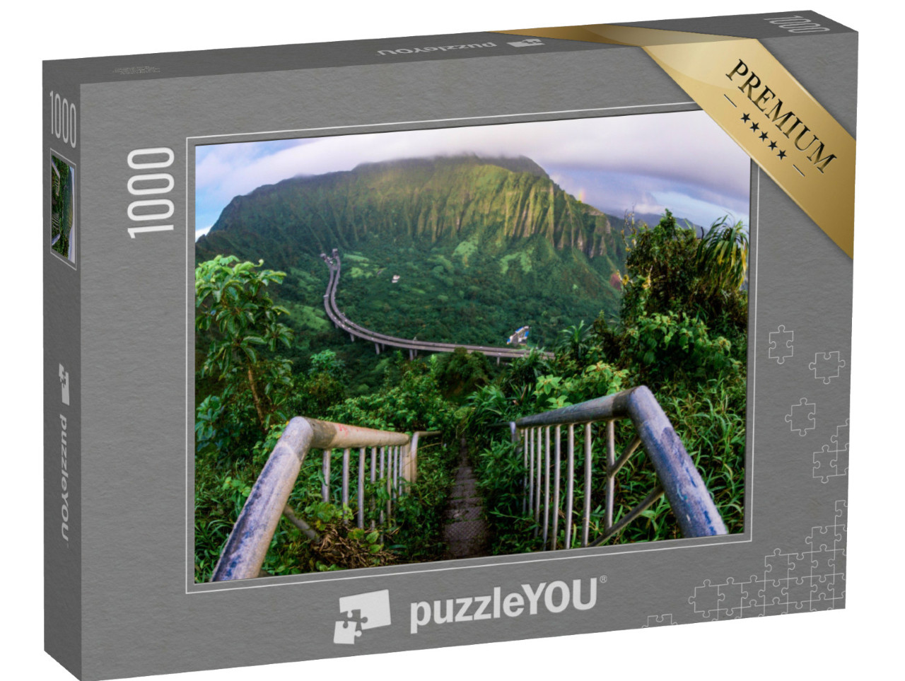 Puzzle 1000 Teile „Stairway to Heaven Oahu, Hawaii“