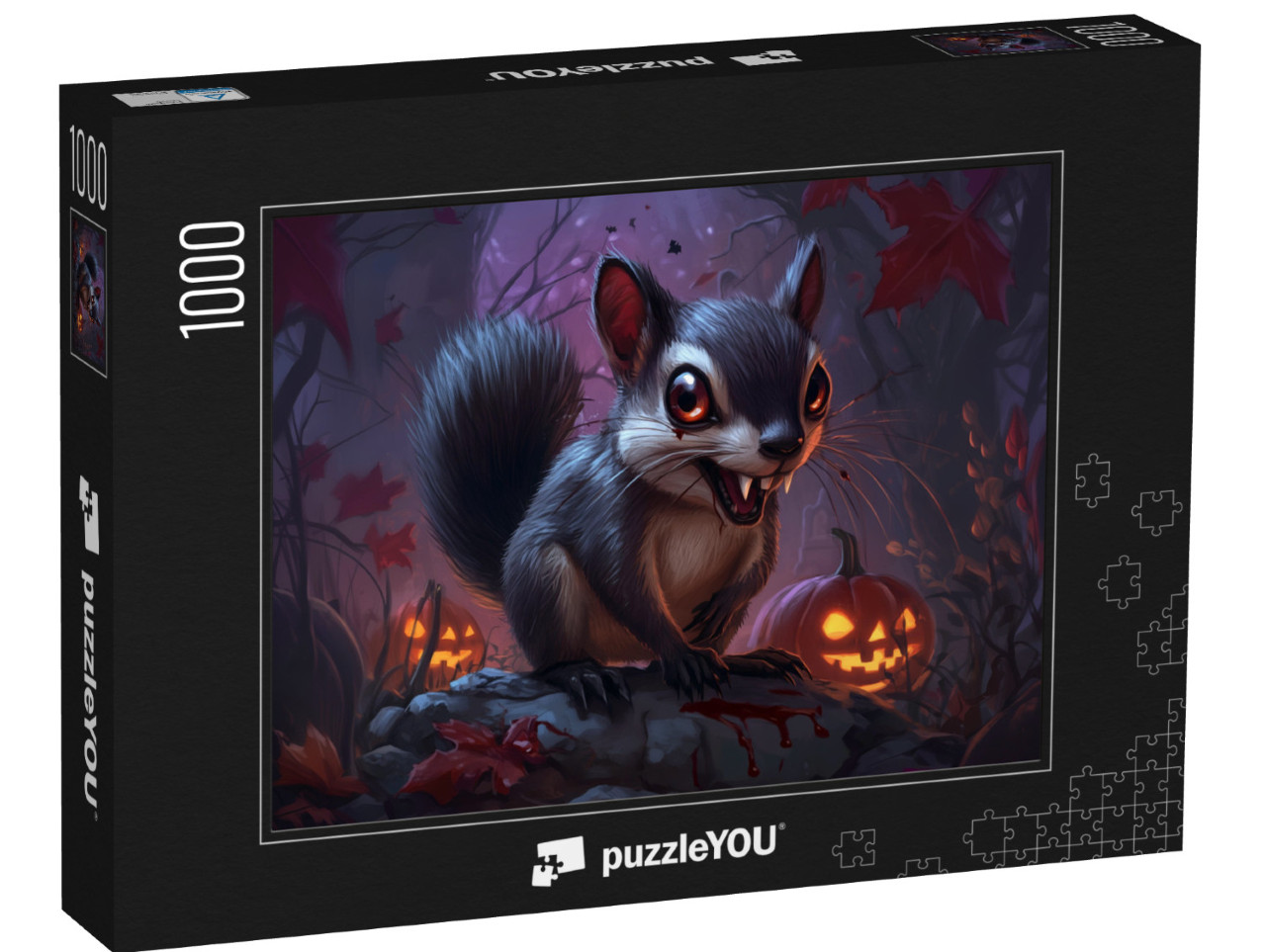 Puzzle 1000 Teile „Zombie Eichhörnchen“