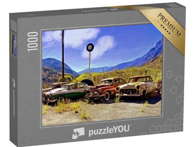 Puzzle 1000 Teile „Ausrangierte Oldtimer“