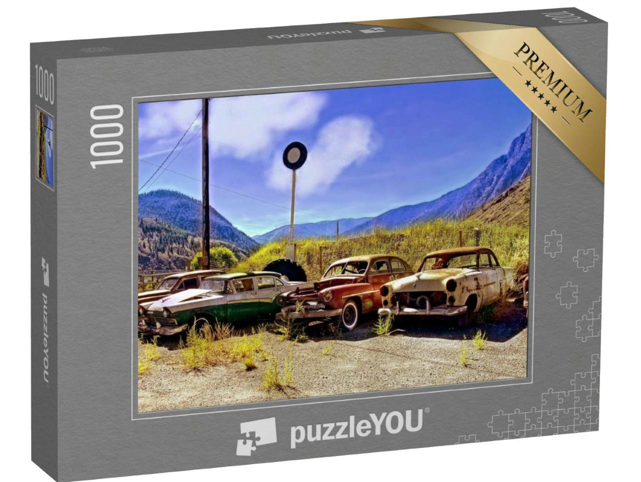 Puzzle 1000 Teile „Ausrangierte Oldtimer“