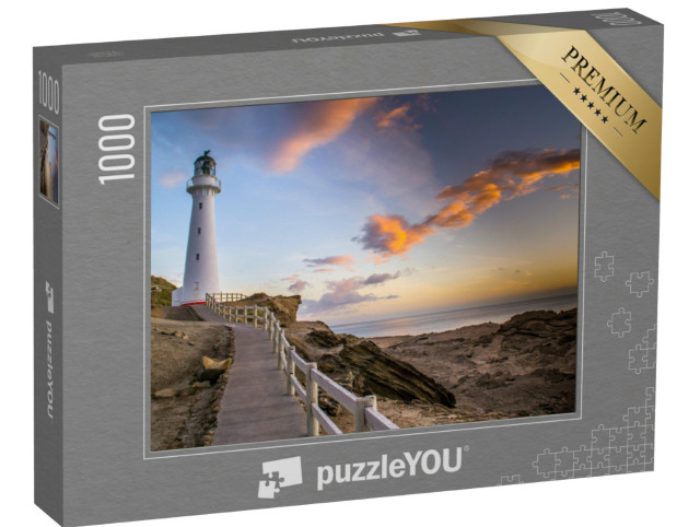 Puzzle 1000 Teile „Castlepoint-Leuchtturm auf der Nordinsel von Neuseeland“