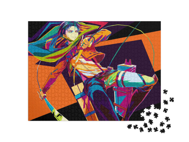 Puzzle 1000 Teile „Anime: Angriff auf einen Titan“