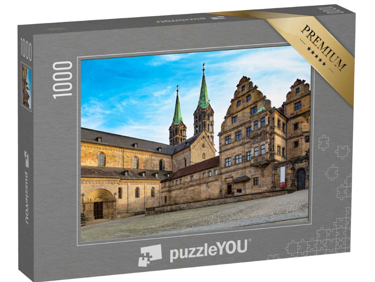 Puzzle 1000 Teile „Blick auf den alten Bamberger Dom, Deutschland“
