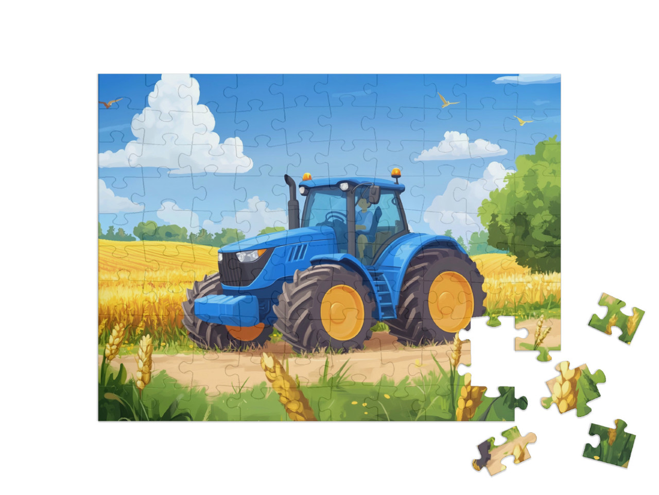 Puzzle 100 Teile „Ein Bulldog für alle Fälle“