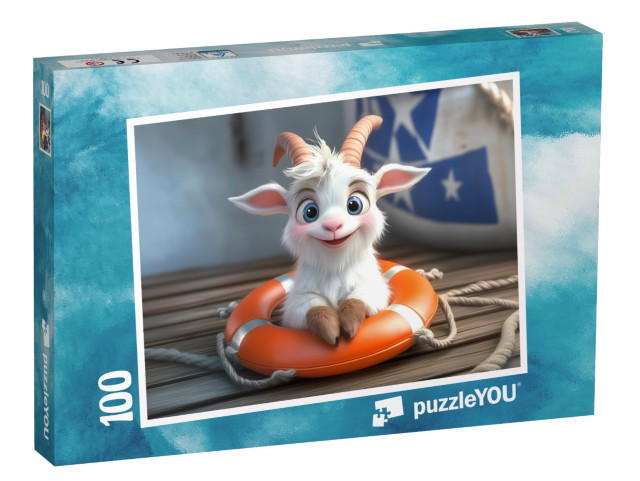 Puzzle 100 Teile „(Ziegen-)Bock auf Abenteuer“