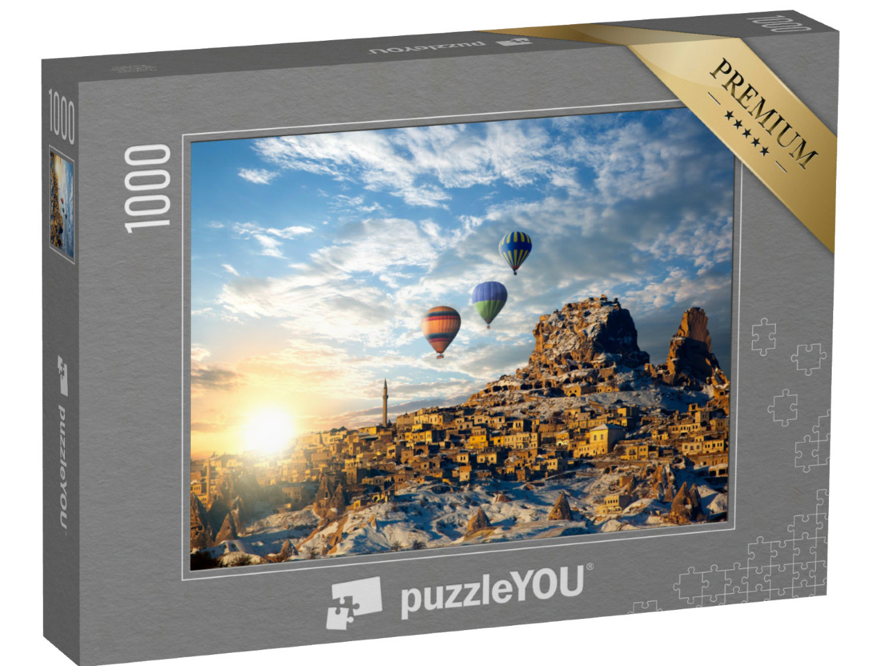 Puzzle 1000 Teile „Heißluftballonfahrt über das wundersame Kappadokien, Türkei“