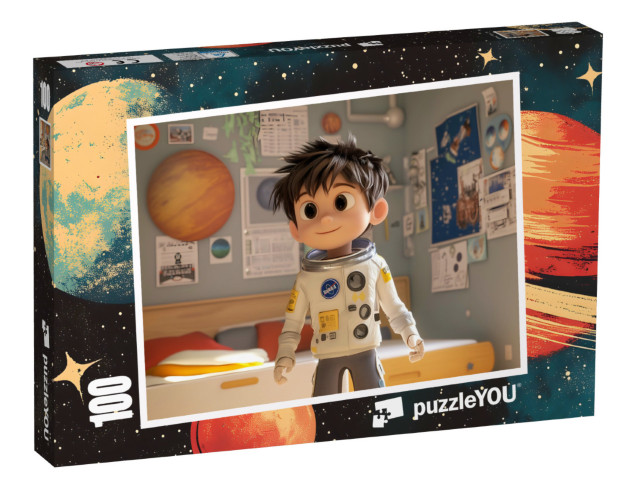 Puzzle 100 Teile „Weltraumgeschichten für kleine Entdecker“