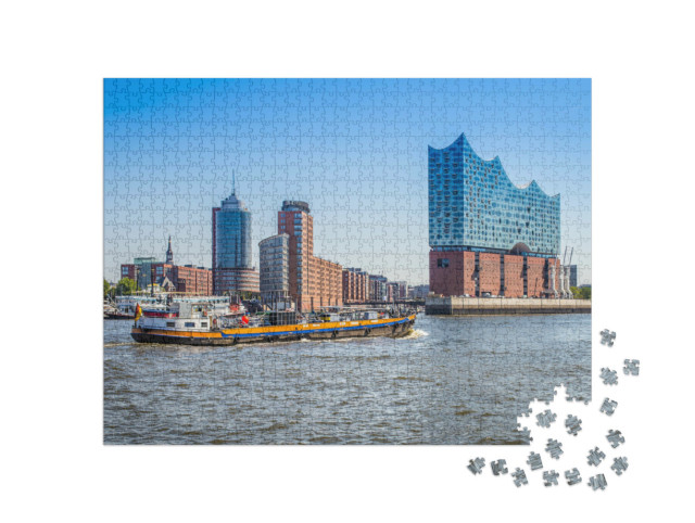Puzzle 1000 Teile „Elfi, die Elbphilharmonie in Hamburg“