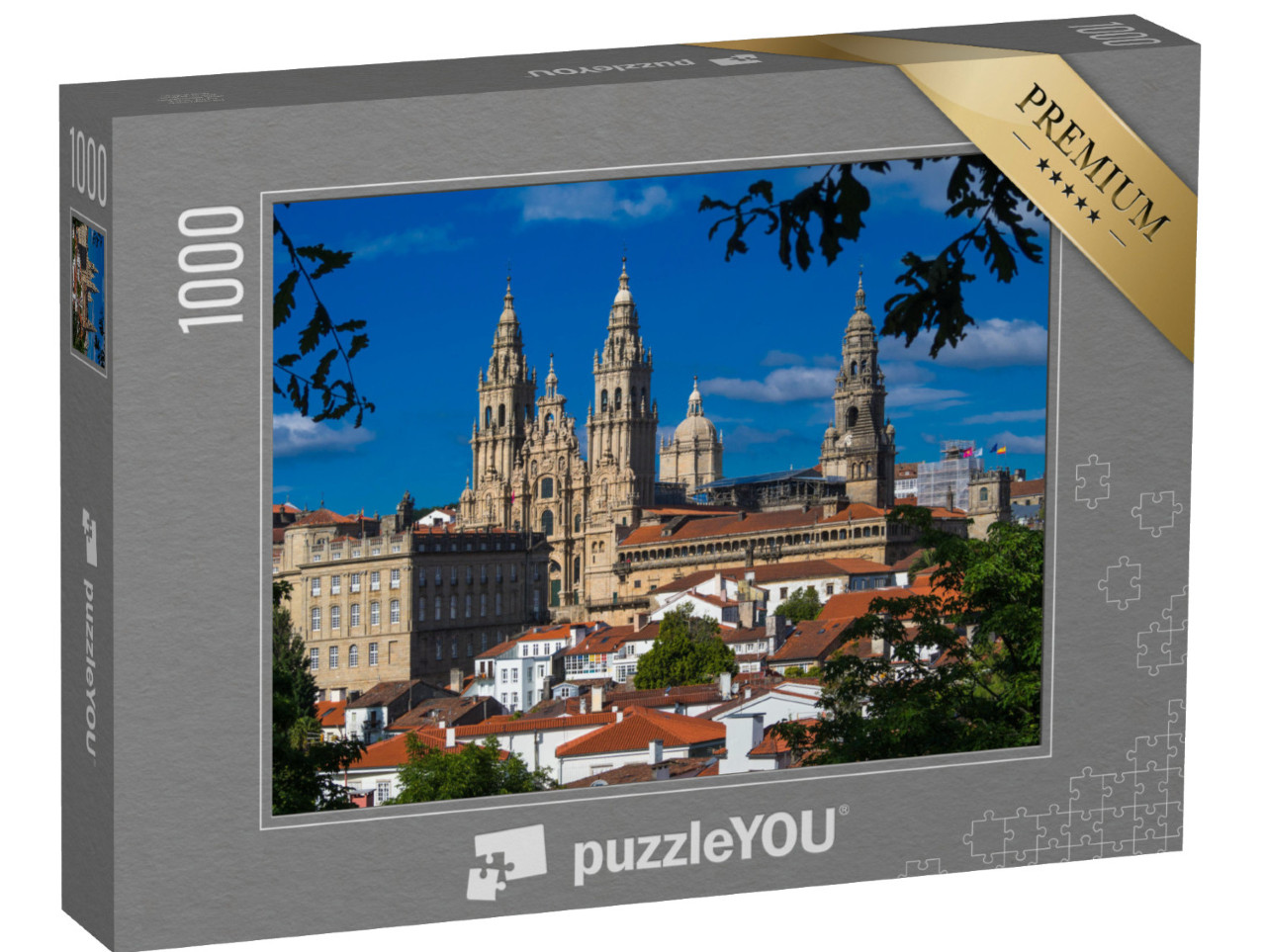 Puzzle 1000 Teile „Santiago de Compostela in der Provinz La Coruña, Spanien“