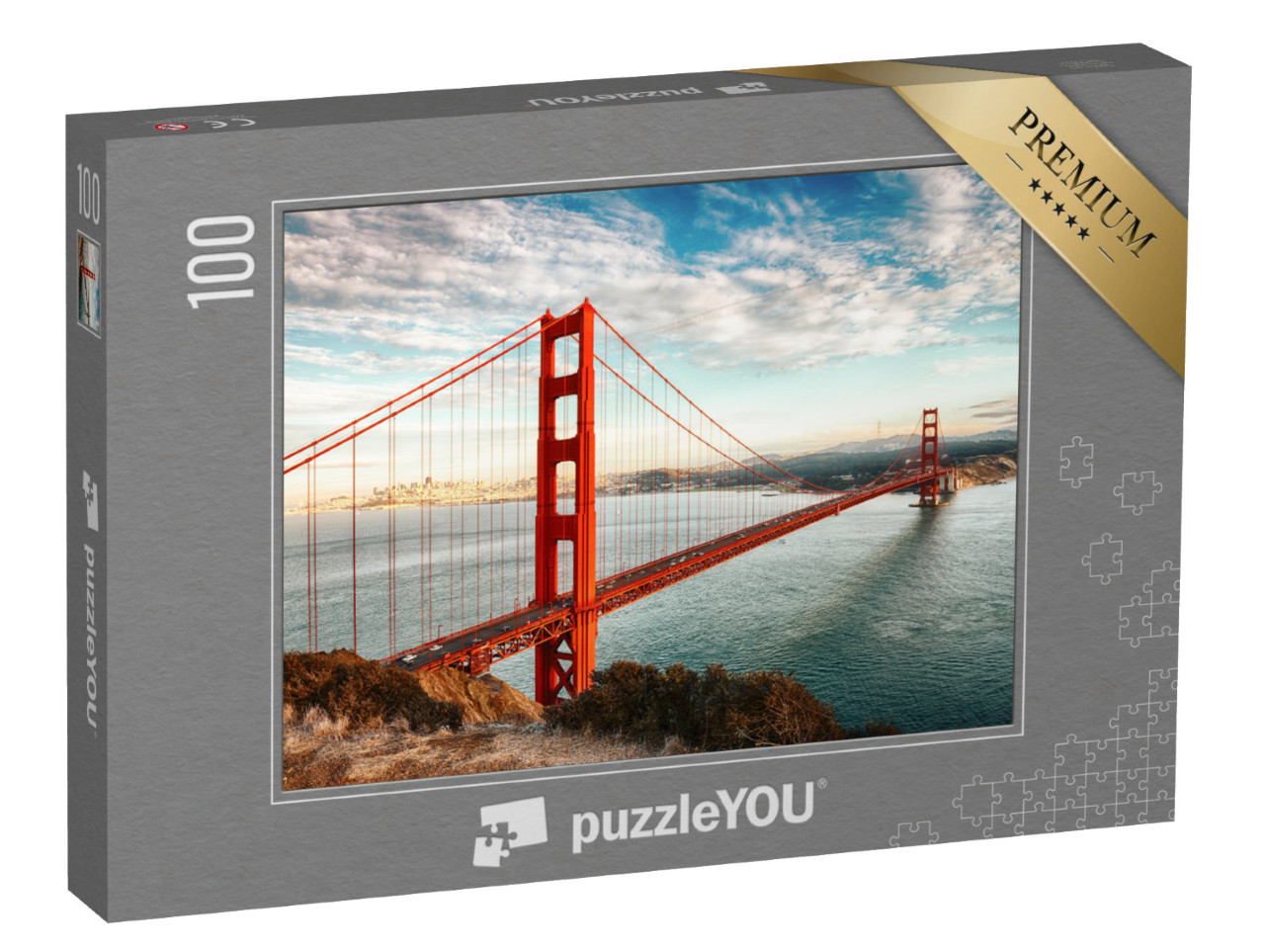 Puzzle 100 Teile „Golden Gate Bridge, San Francisco, USA“