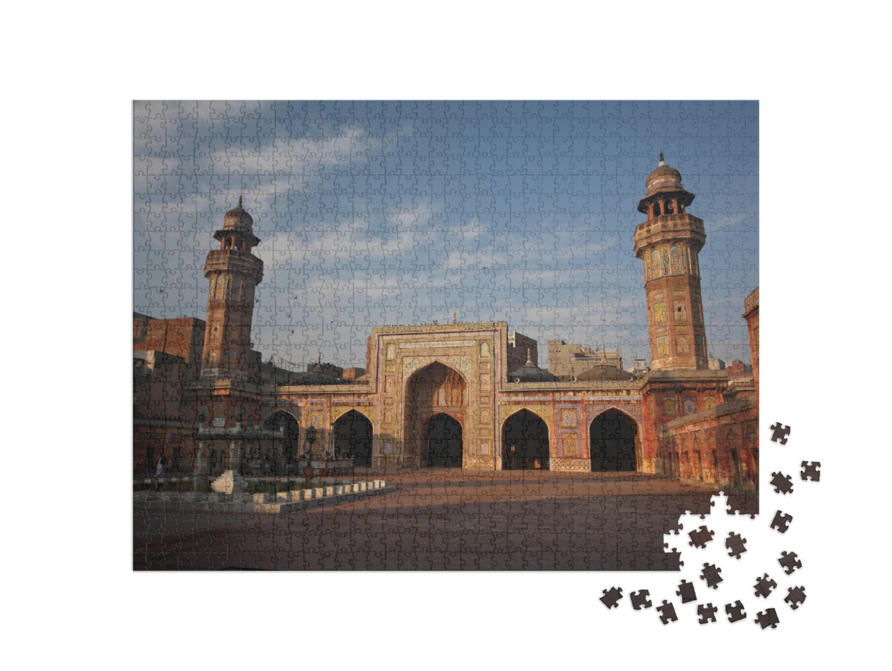 Puzzle 1000 Teile „Architektur der Masjid Wazir Khan, Lahore“