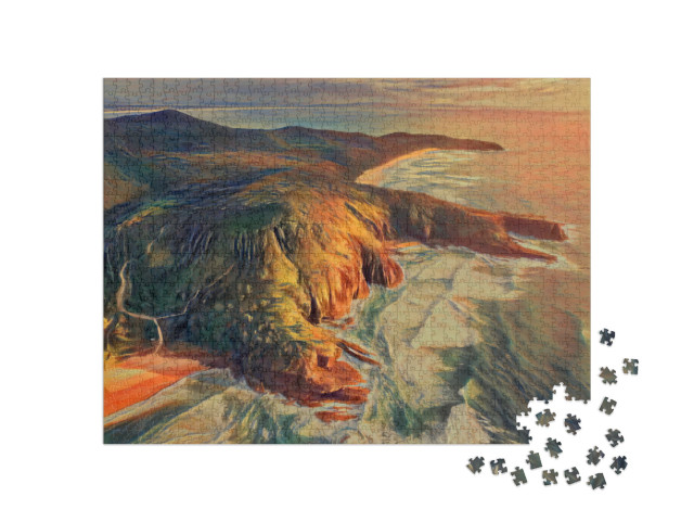 Puzzle 1000 Teile „im Stil von Edvard Munch, Der Schrei - Noosa Nationalpark - Puzzle-Kollektion Künstler & Gemälde“