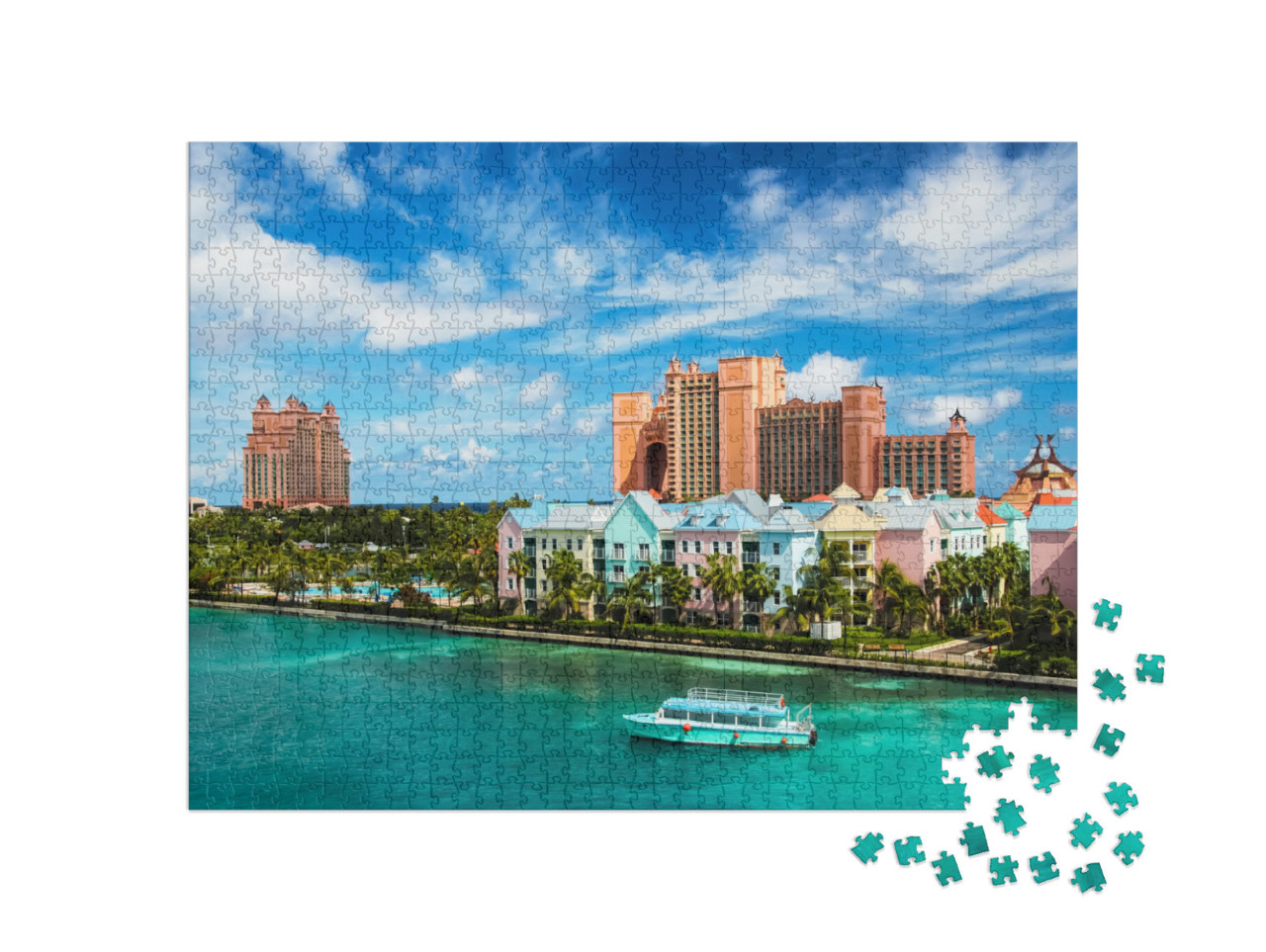 Puzzle 1000 Teile „Nassau im Sommer, Bahamas, Karibik“