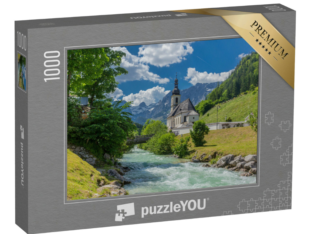 Puzzle 1000 Teile „Berchtesgadener Voralpenlandes: Ramsau und Umgebung“