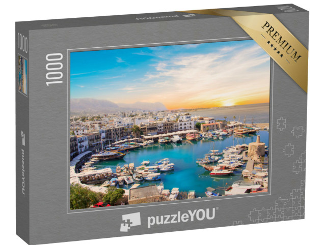 Puzzle 1000 Teile „Schöne Aussicht auf die Kyrenia-Bucht in Nordzypern“