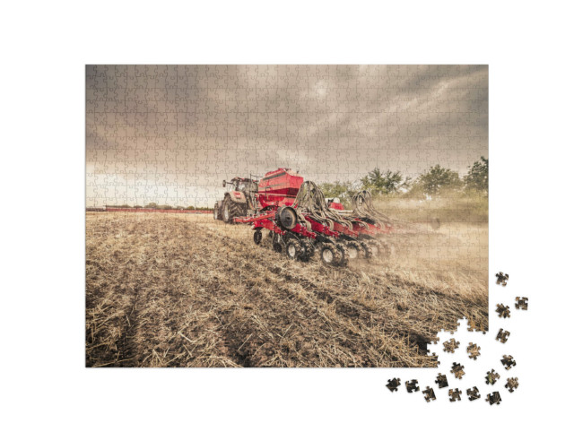 Puzzle 1000 Teile „Aussaat direkt nach der Ernte“