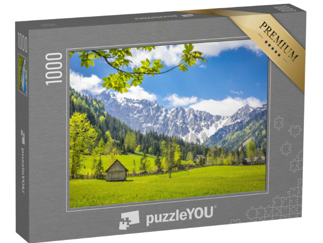 Puzzle 1000 Teile „Berglandschaft der Karawanken, Kärnten“