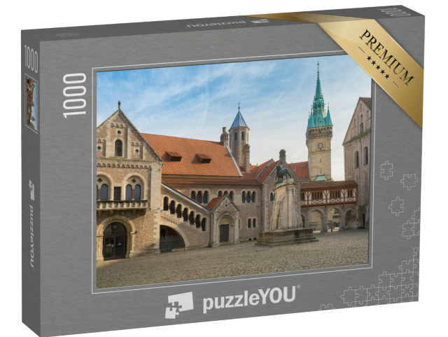 Puzzle 1000 Teile „Burgplatz mit Braunschweiger Löwe“