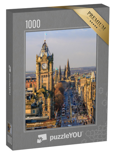 Puzzle 1000 Teile „Altstadt Edinburgh und Edinburgh Castle in Schottland“