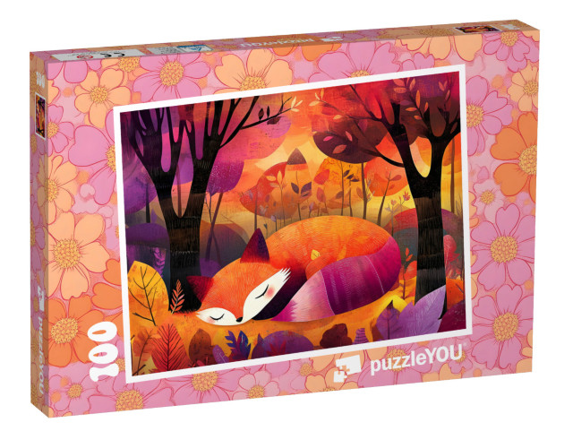 Puzzle 100 Teile „Fuchs Ferdinand im Traumland“