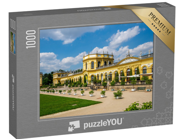 Puzzle 1000 Teile „Historische Orangerie im Park Karlsaue in Kassel, Deutschland“