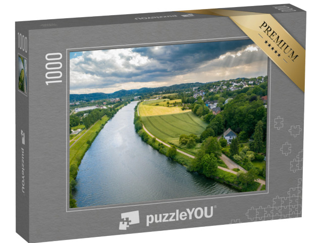 Puzzle 1000 Teile „Blick von oben auf das Ruhrgebiet“