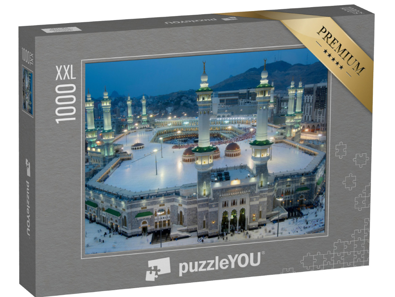 Puzzle 1000 Teile XXL „Mekka bei Nacht, Saudi-Arabien“
