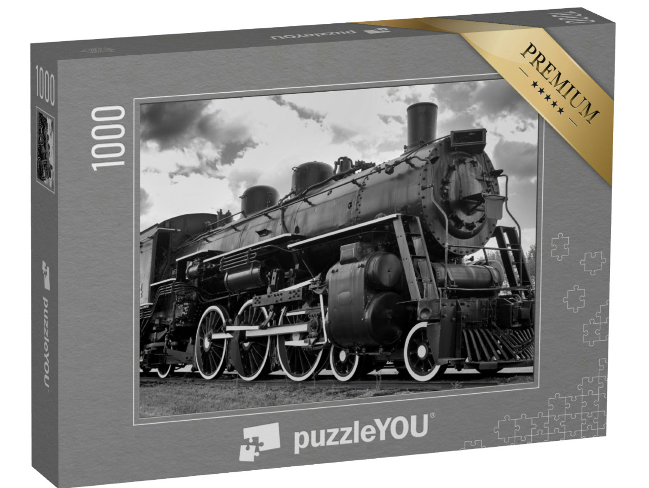 Puzzle 1000 Teile „Alte Dampflokomotive“