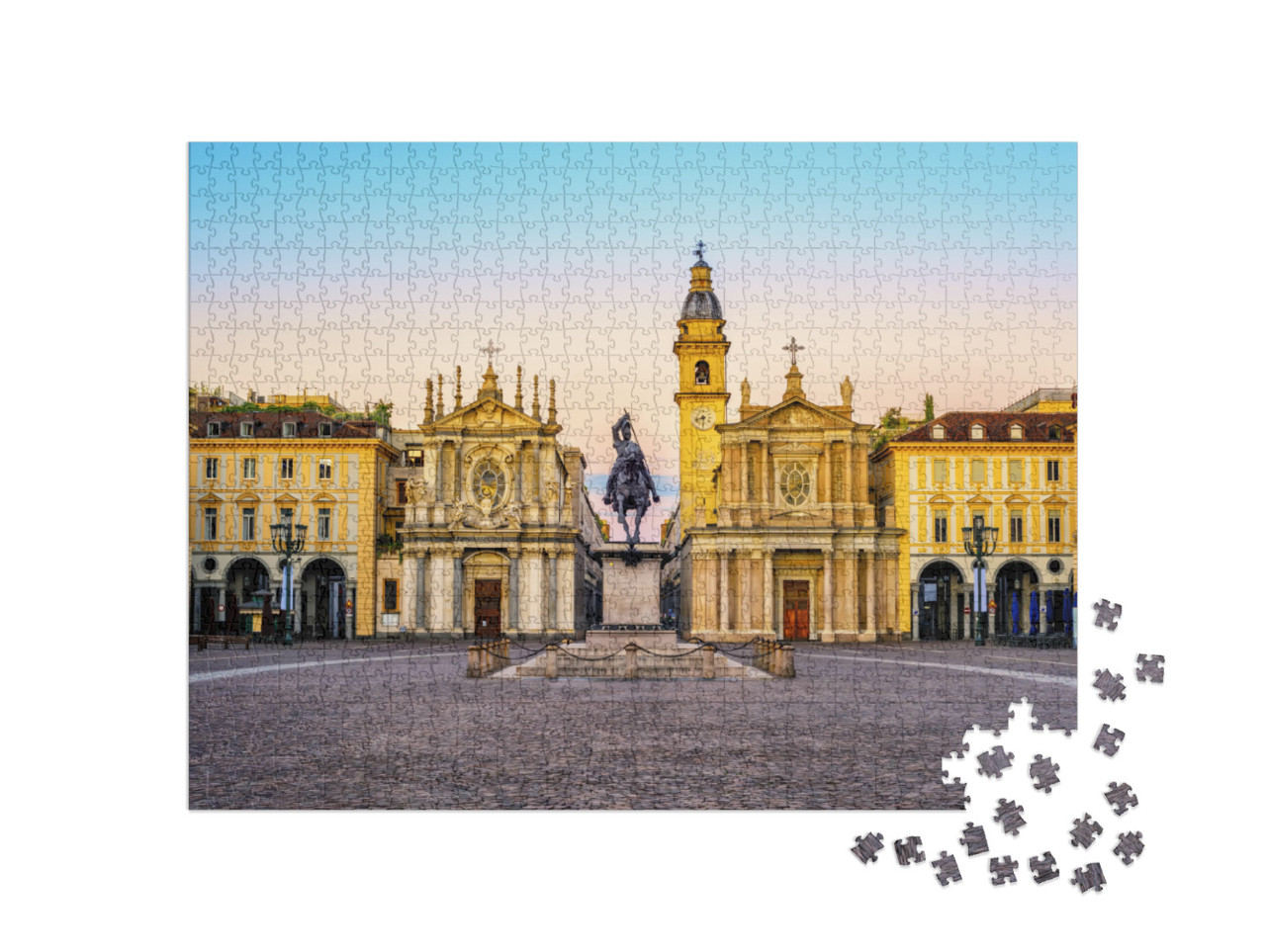 Puzzle 1000 Teile „Piazza San Carlo, Turin, Italien“