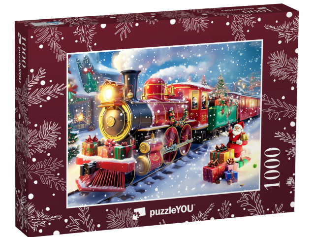 Puzzle 1000 Teile „Der Polar-Express bringt viele Geschenke“