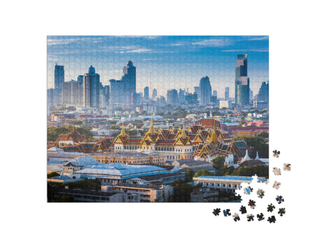 Puzzle 1000 Teile „Der goldene Grand Palace von Bangkok“