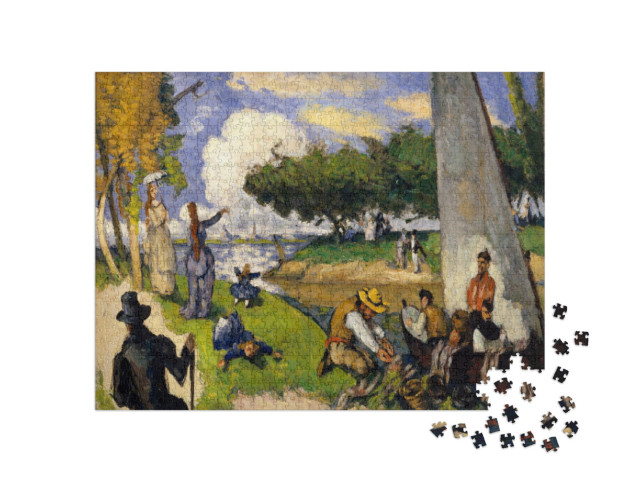 Puzzle 1000 Teile „Paul Cézanne - Die Fischer (Fantastische Szene)“