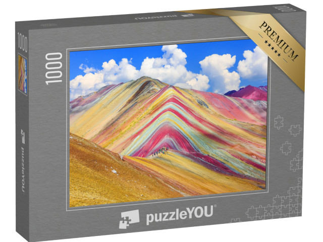 Puzzle 1000 Teile „Montana de Siete Colores oder Regenbogenberg, Cusco, Peru“