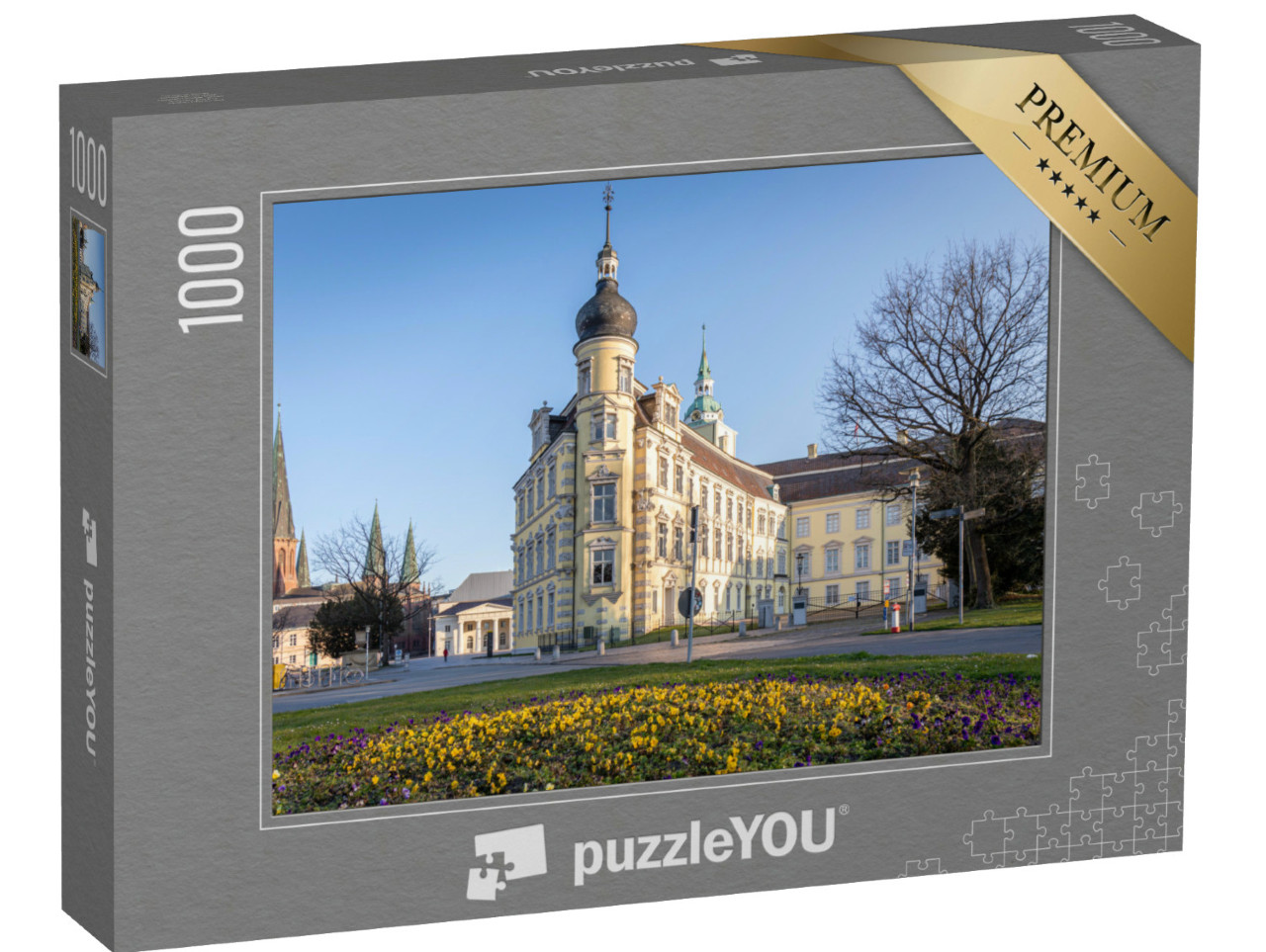 Puzzle 1000 Teile „Barockes Schloss auf dem zentralen Platz von Oldenburg, Deutschland“