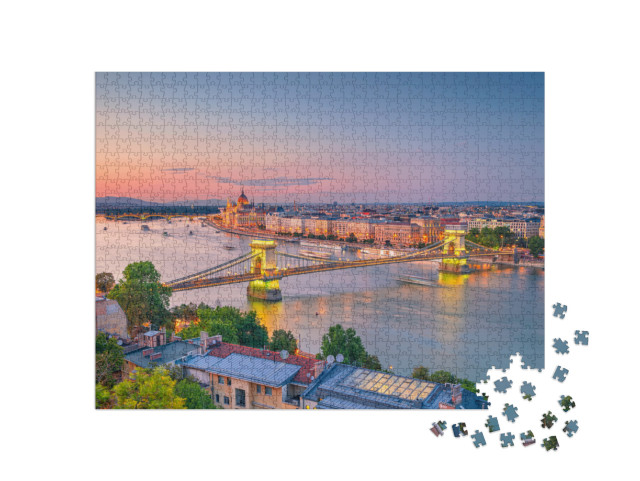 Puzzle 1000 Teile „Budapest an der Donau“