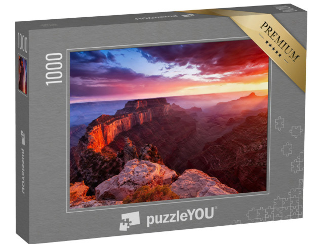 Puzzle 1000 Teile „North Rim des Grand Canyon, Cape Royal, Arizona, USA“