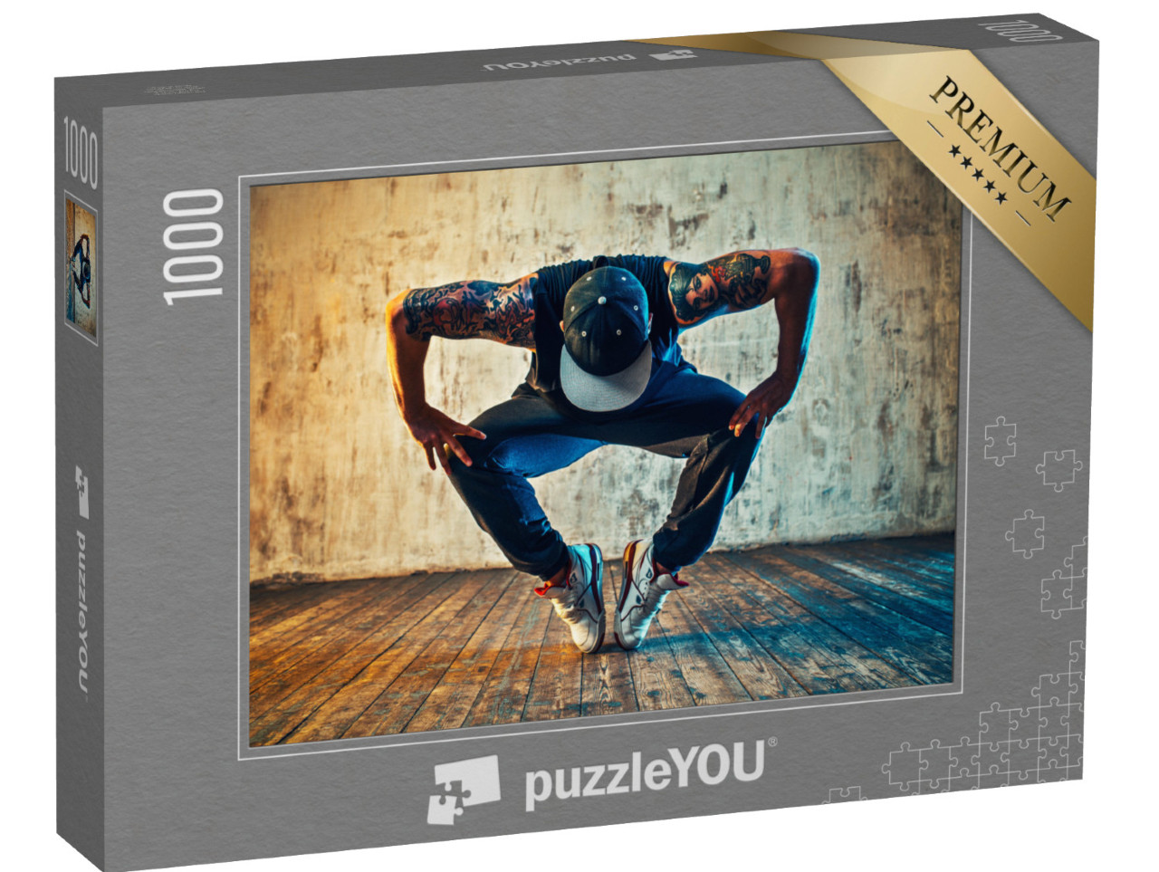 Puzzle 1000 Teile „Körperbeherrschung: Breakdance-Pose“