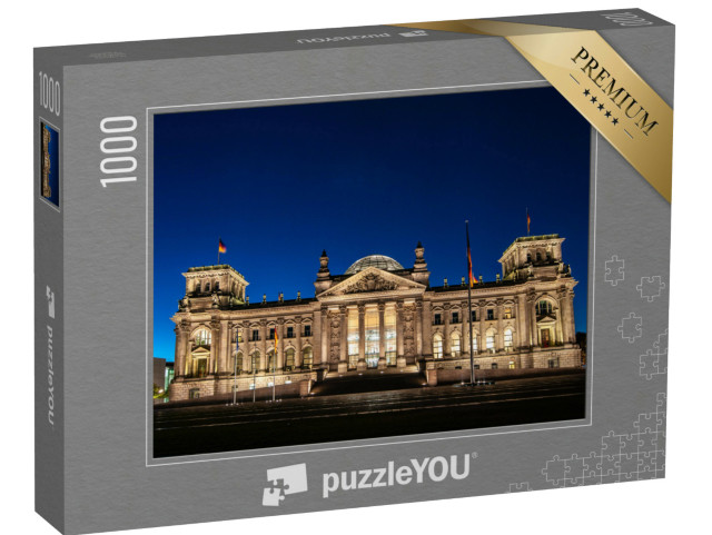 Puzzle 1000 Teile „Beleuchter Reichstag bei Nacht, Berlin“