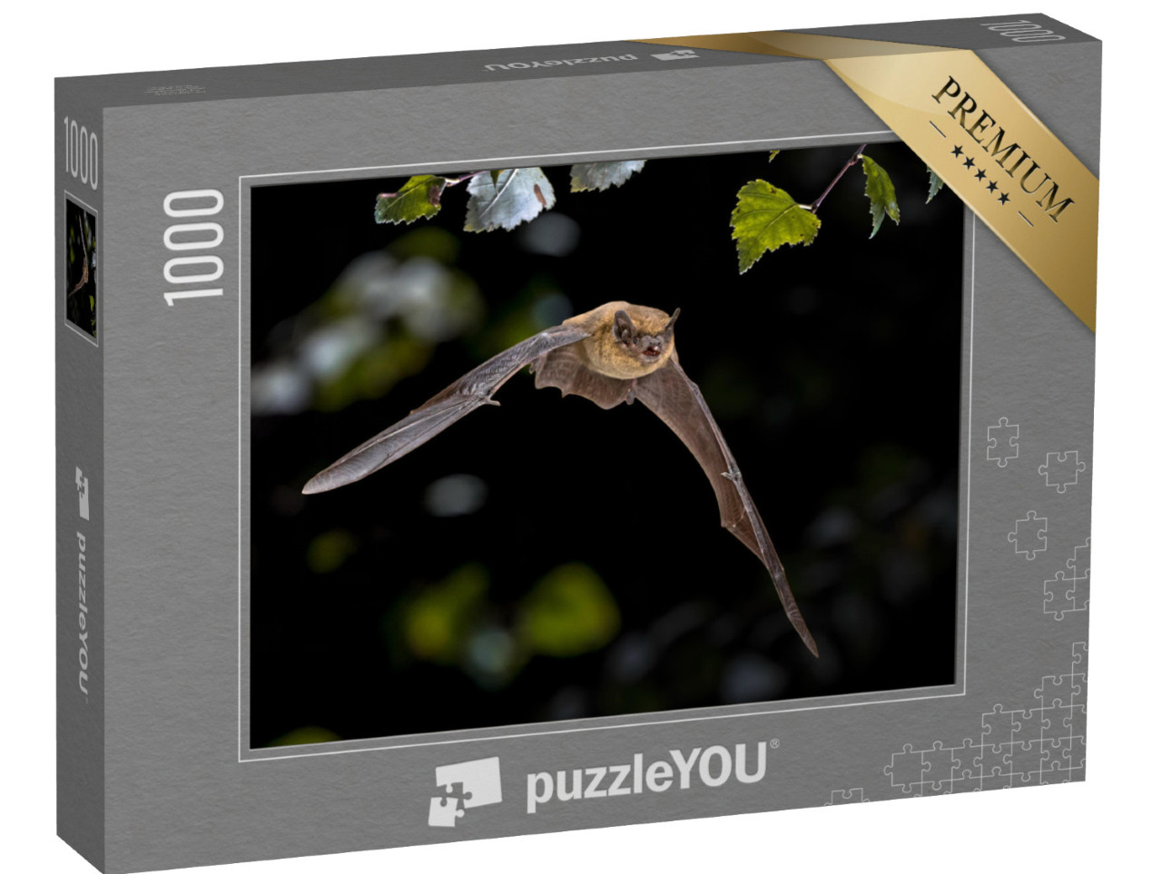 Puzzle 1000 Teile „Pipistrelle Fledermaus im Flug“